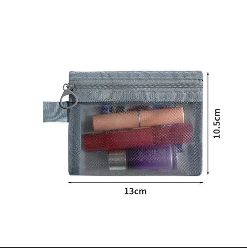 Mesh makeup bag