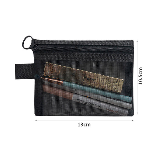Mesh makeup bag